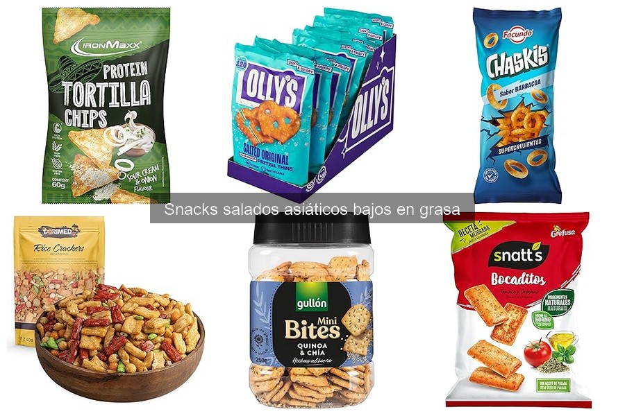 ¿Son saludables los snacks salados asiáticos bajos en grasa?