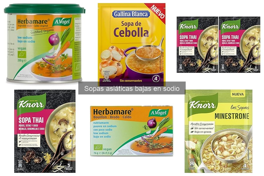 Sopas asiáticas bajas en sodio y su impacto en la presión arterial