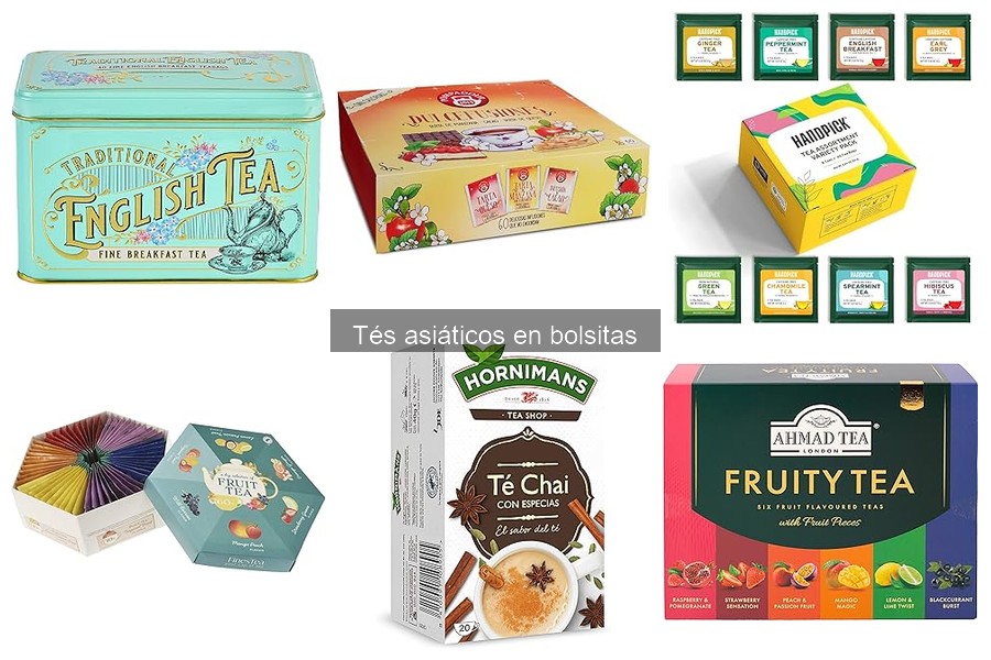 Tés asiáticos en bolsitas para mejorar la digestión