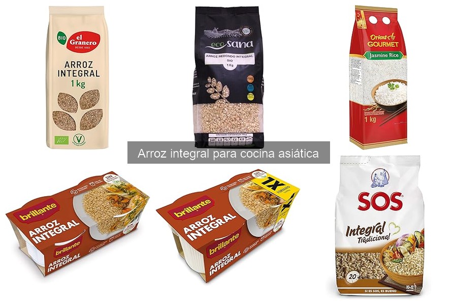 Tipos de arroz integral asiático: variedades y usos