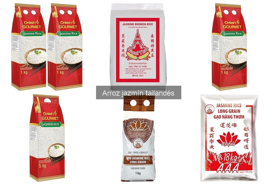 Tipos de arroz jazmín tailandés y sus diferencias
