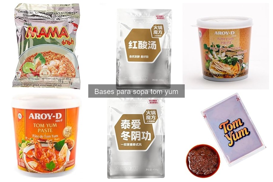 Tipos de bases para sopa tom yum: ¡Descubre las mejores!