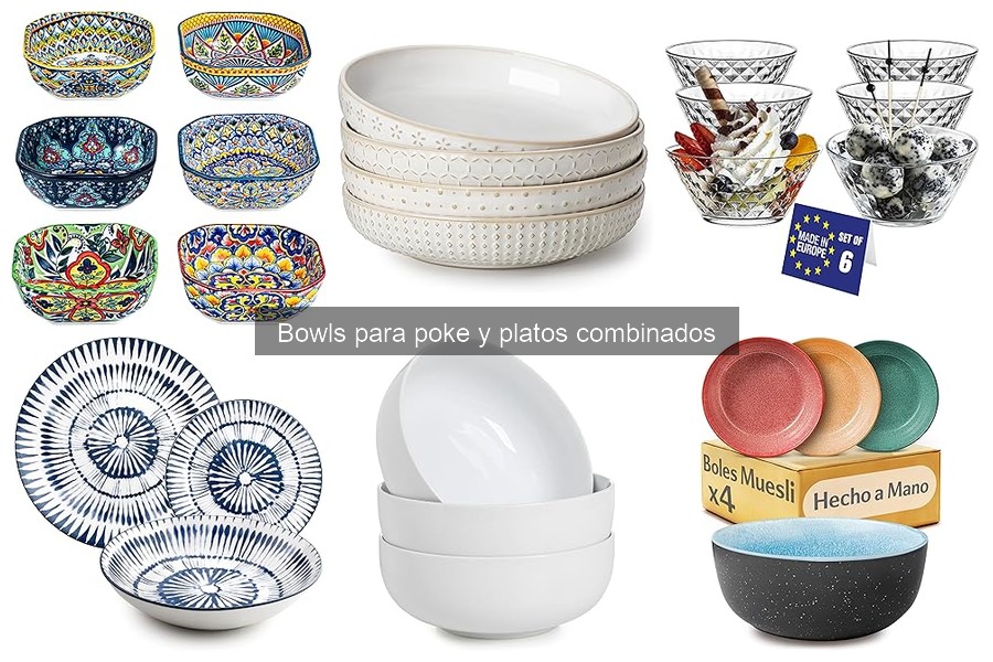 Tipos de bowls para poke: guía de materiales y diseños