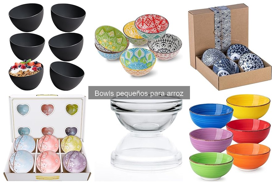 Tipos de bowls pequeños para arroz: materiales y estilos
