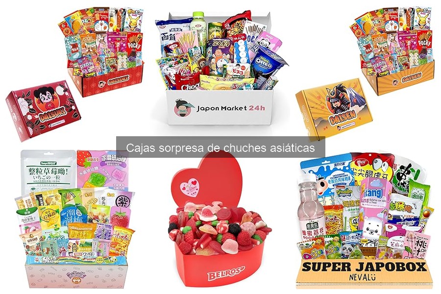 Tipos de cajas sorpresa de chuches asiáticas: ¡Descúbrelas!