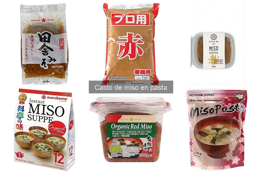 Tipos de caldo de miso en pasta: variedad y sabores