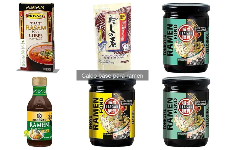 Tipos de caldos base para ramen: sabores y características