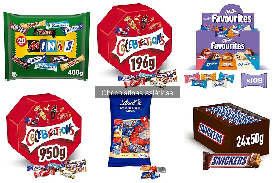 Tipos de chocolatinas asiáticas: descubre los sabores únicos