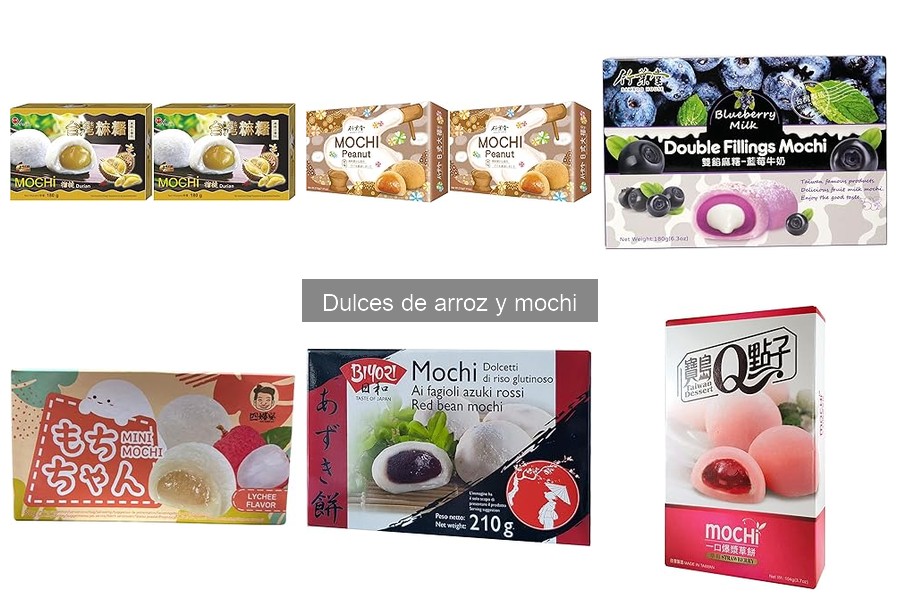 Tipos de dulces de arroz y mochi: variedades y características