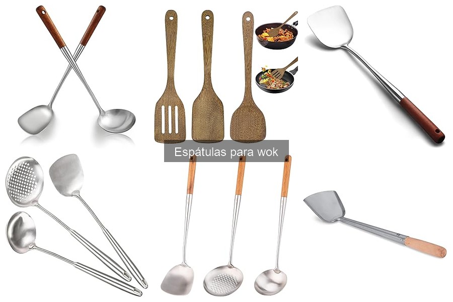 Tipos de espátulas para wok y sus usos en cocina asiática