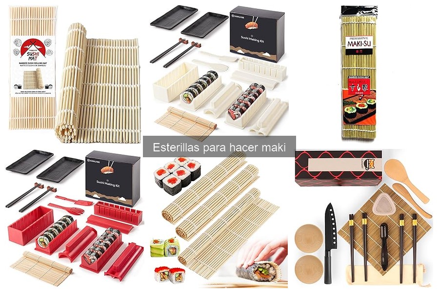 Tipos de esterillas para hacer maki: guía completa