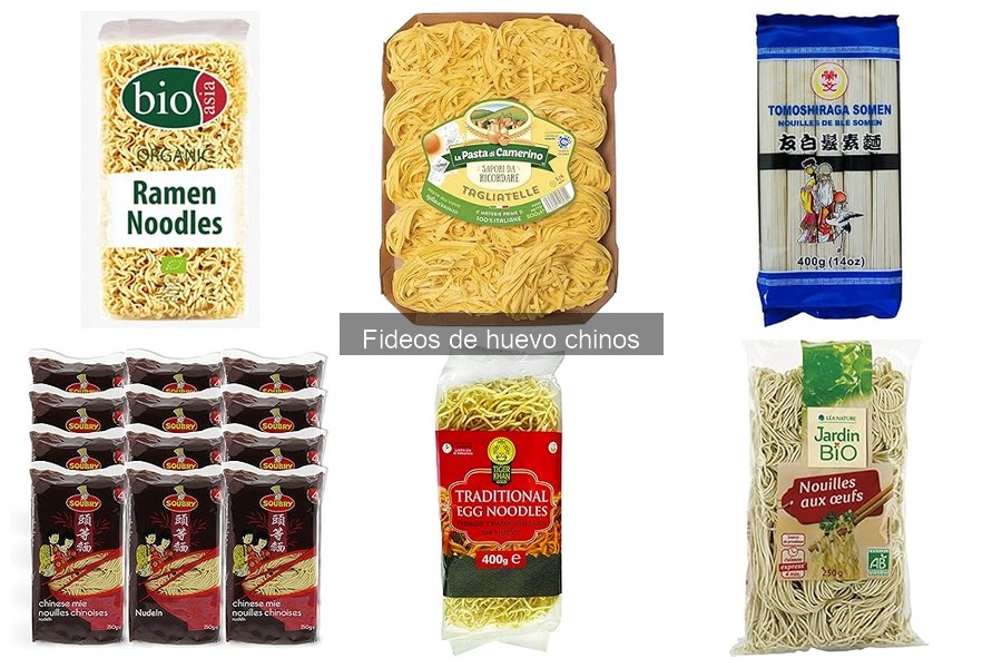 Tipos de fideos de huevo chinos: características y usos