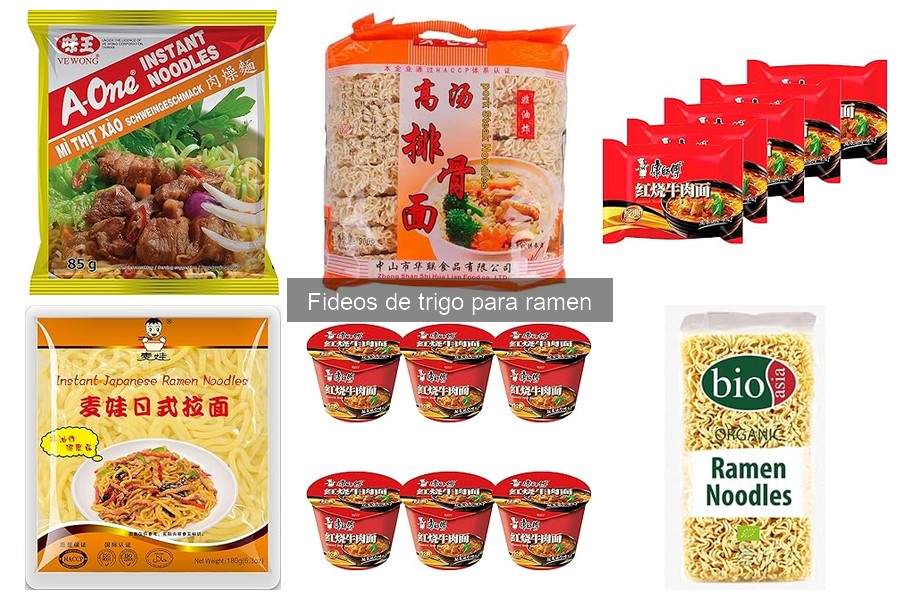 Tipos de fideos de trigo para ramen: grosor y sabor