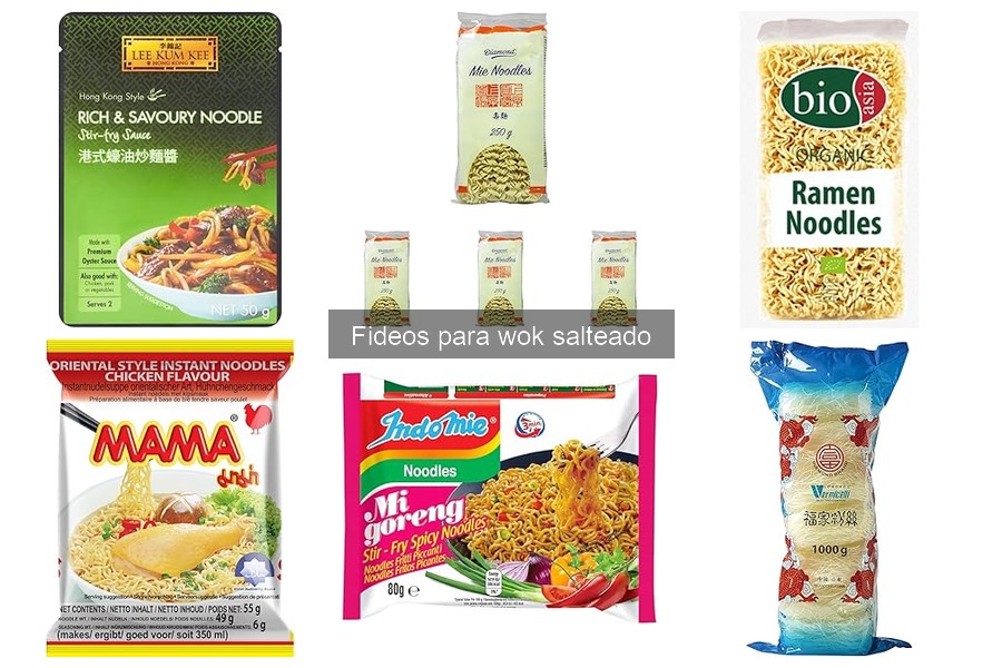 Tipos de fideos para wok salteado - Guía completa
