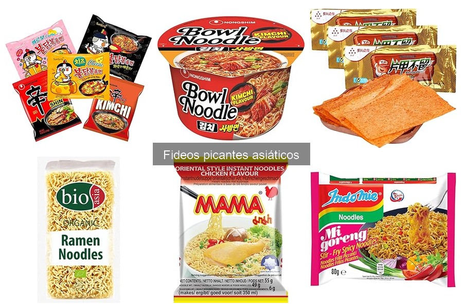 Tipos de fideos picantes asiáticos: descubre sus variedades