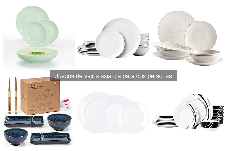 Tipos de juegos de vajilla asiática para dos personas