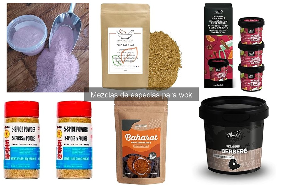 Tipos de mezclas de especias para wok: sabores de Asia
