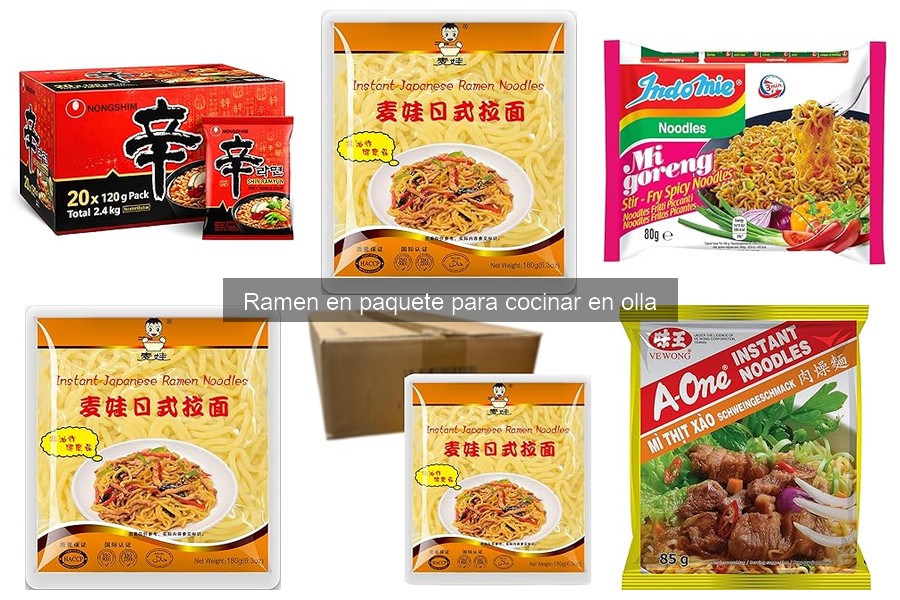 Tipos de ramen en paquete: sabores y variedades destacados