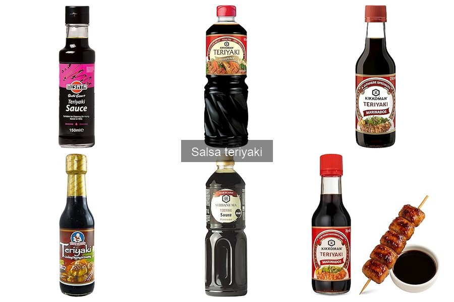 Tipos de salsa teriyaki: versiones dulce y sin gluten