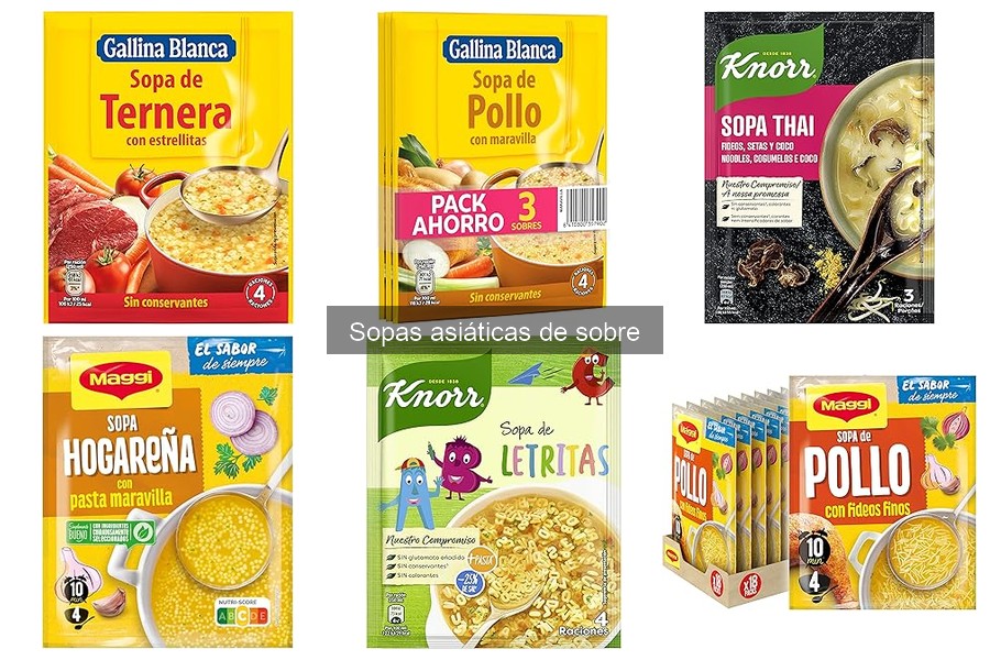 Tipos de sopas asiáticas de sobre: ramen, pho y más