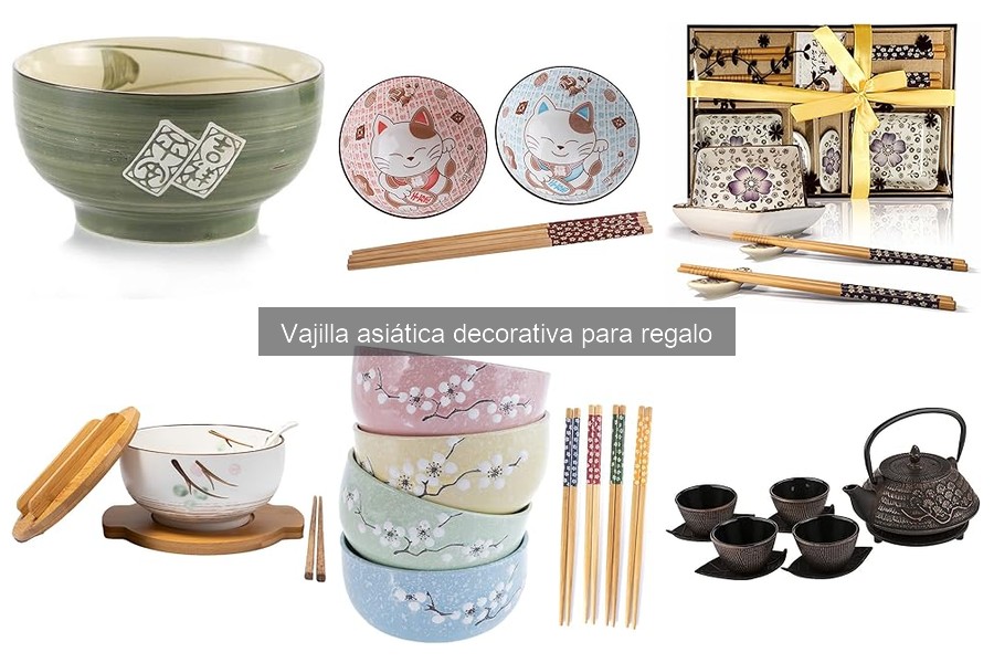 Tipos de vajilla asiática decorativa más populares