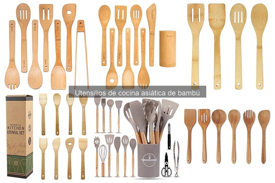 Utensilios de cocina asiática de bambú: esenciales y usos