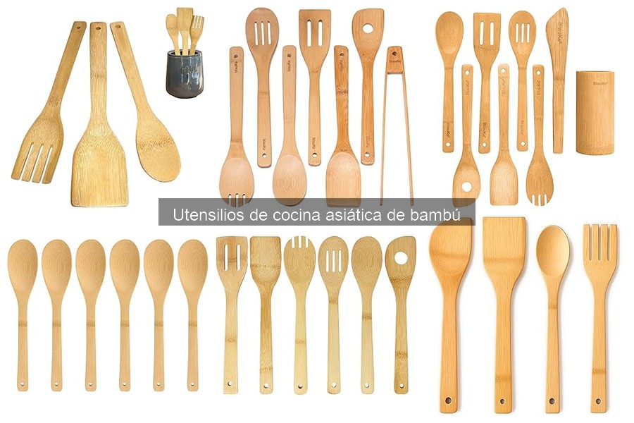 Utensilios de cocina de bambú y sus aplicaciones prácticas
