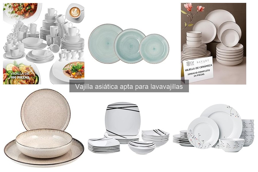 Vajilla Asiática Apta para Lavavajillas: Características y Beneficios