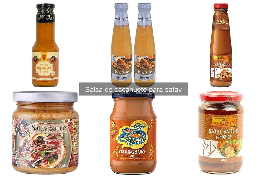 Variedades de salsa de cacahuete para satay: ¡Descubre las mejores!