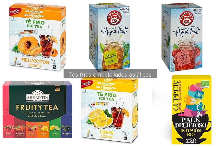 Variedades de tés fríos asiáticos: sabores y características