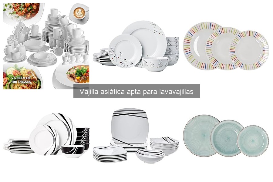 Ventajas de la vajilla asiática apta para lavavajillas