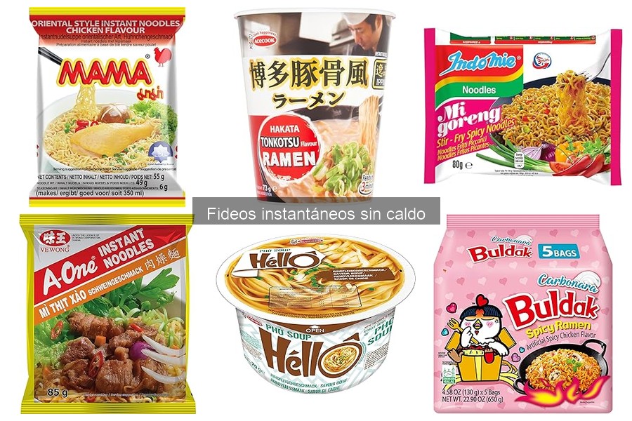 Ventajas de los fideos instantáneos sin caldo para disfrutar
