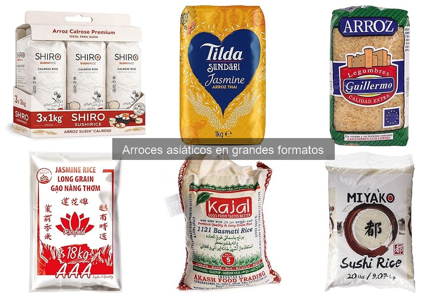 Ventajas del arroz asiático en grandes formatos frente a pequeños