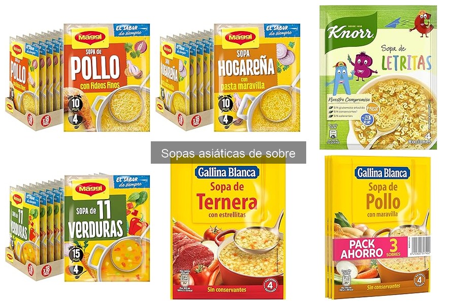 Ventajas y desventajas de las sopas asiáticas de sobre
