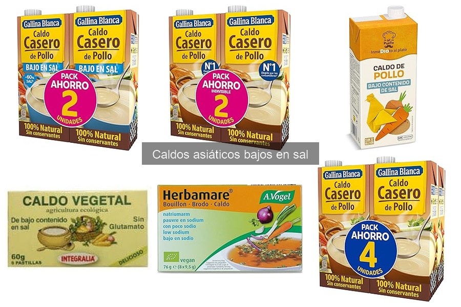 Ventajas y desventajas de los caldos asiáticos bajos en sal