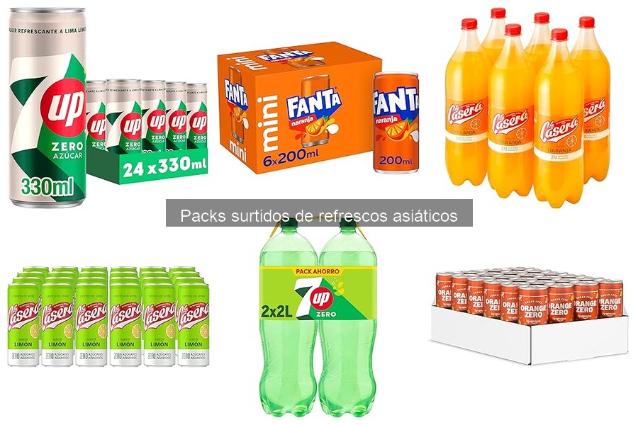 Ventajas y desventajas de los packs surtidos de refrescos asiáticos