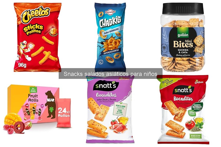 Ventajas y desventajas de snacks salados asiáticos para niños